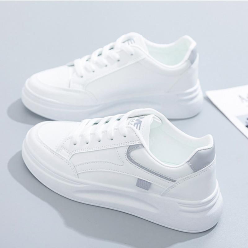 Fashion 2024Spring Autumn Breathable Casual Shoes for Women Platform Running Tennis Sneakers Female White Concise Versatile Walking Flat