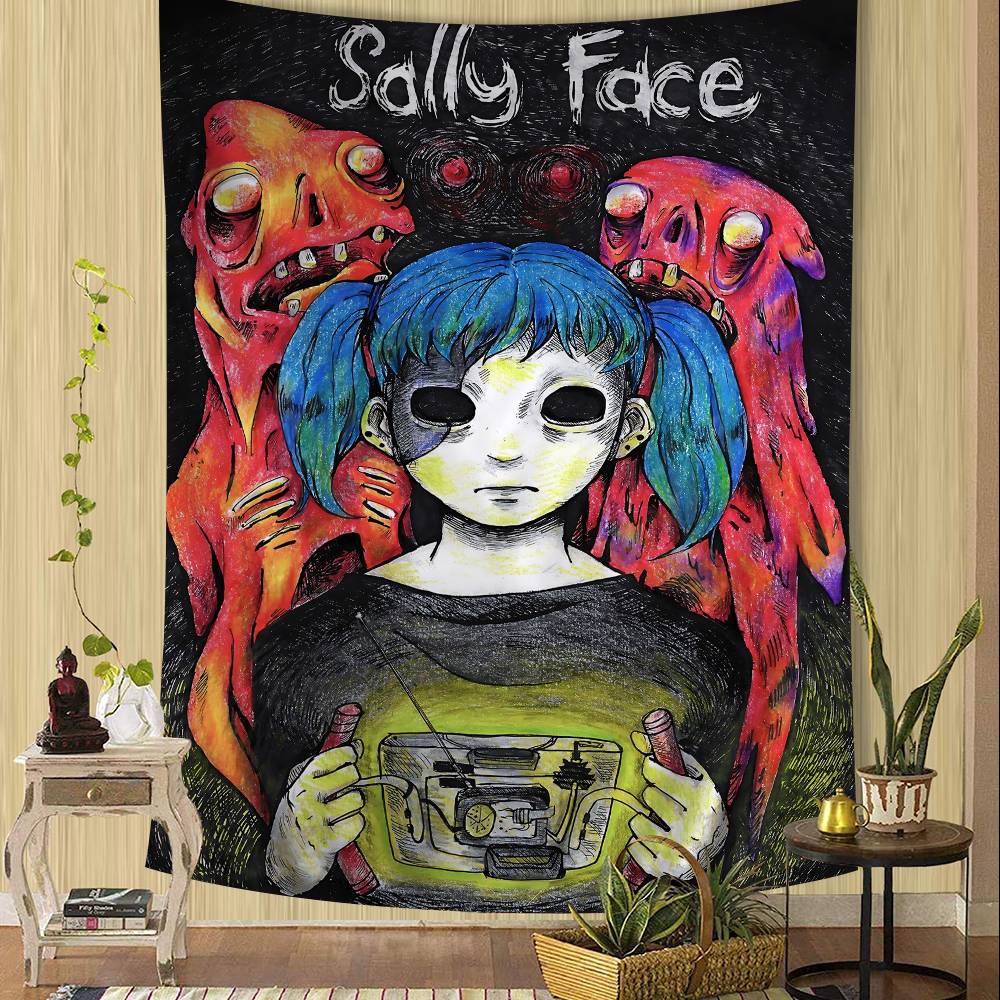 Game Sally Face Colorful Tapestry Wall Hanging Cheap Hippie Wall Hanging Bohemian Wall Tapestries Mandala Wall Hanging Sheets