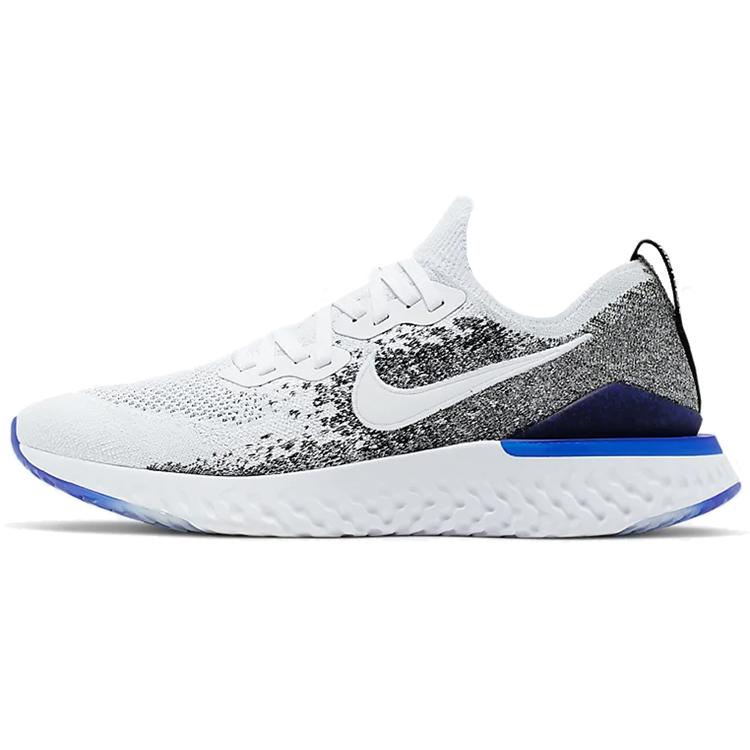 

Nike Epic React Flyknit 2 White Black Racer Blue BQ8928-102 42.5