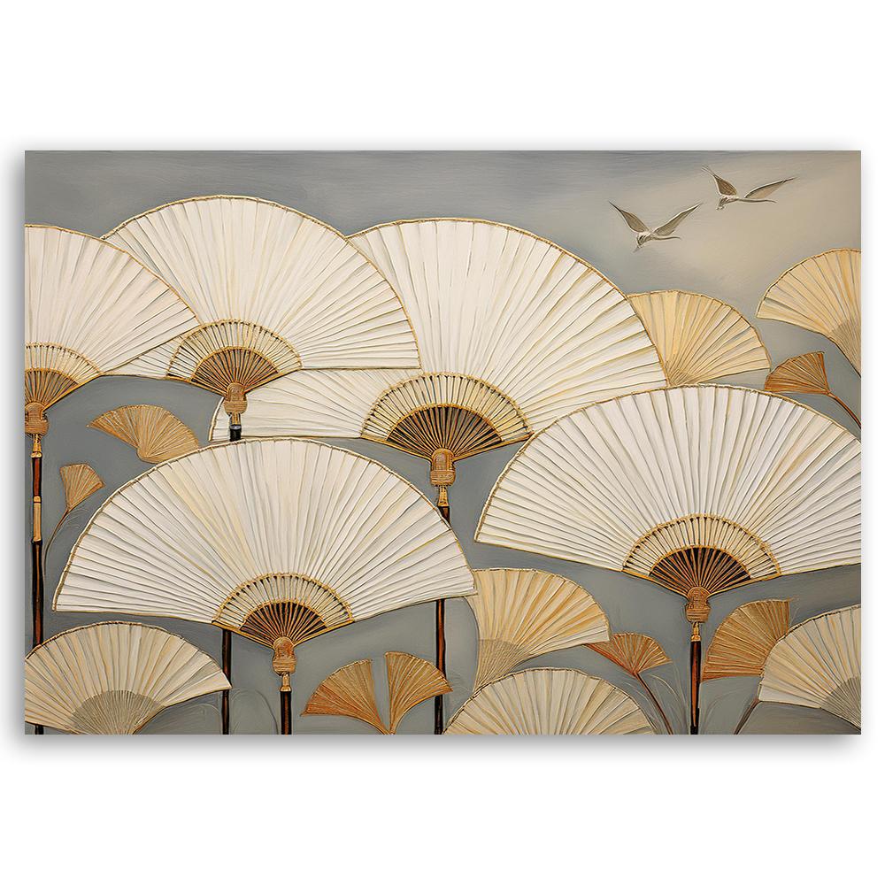 Canvastryck, Japansk solfjäder