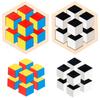 Wooden Hexagon Puzzle For Kids With Colorful Geometric Blocks For Brain Development
