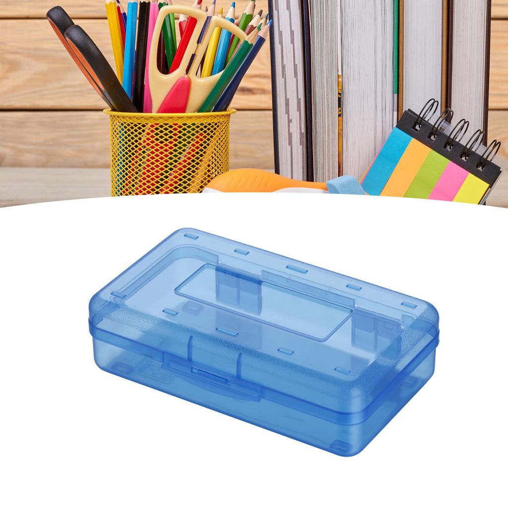 Kids Pencil Box Professional Art Student School Classroom Portable Plastic Pencil Case with Snap