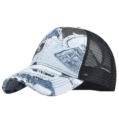 White Fang Hat Cap Mesh Baseball Cap Adjustable Casual Sports Breathable Men Women CZA459 (Gray)