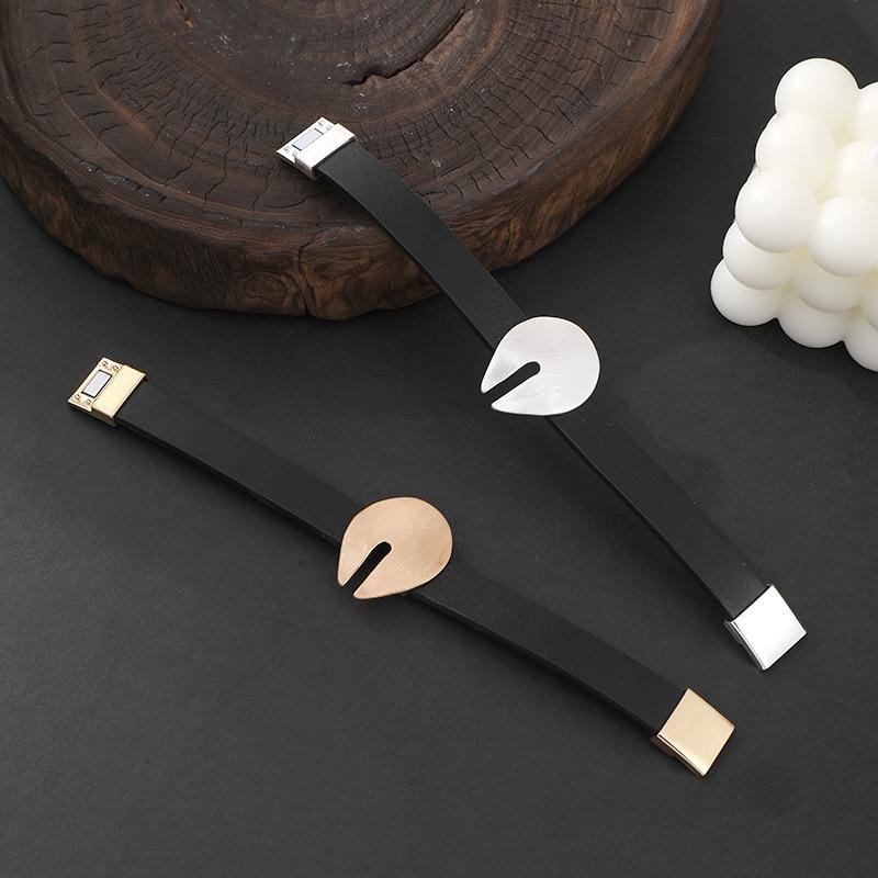 Bracelet Bracelet Geometric Brushed Design Sense High-End Simple Women'S Jewelry