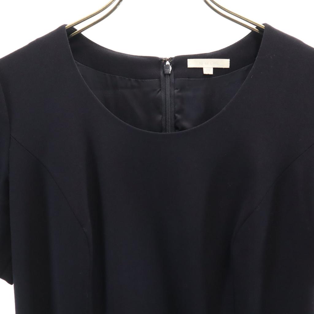 TO BE CHIC Made In Japan Short Sleeve One Piece 38 Navy Set Ensemble Women Used