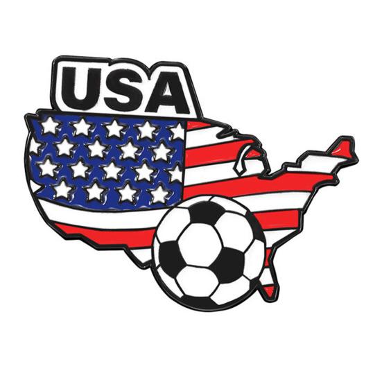 

Football Badge USA Flag Pattern Zinc Alloy Brooch Multiple Styles Enamel Craftsmanship Brooch Pin Jewelry Accessories C
