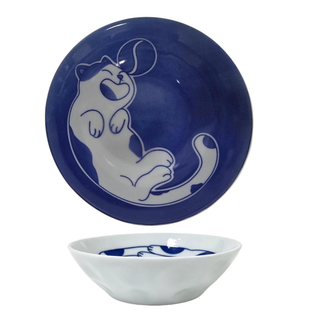 Cartoon Cat Ceramic Snack Dish - Cute Vinegar & Seasoning Plate for Home