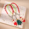3pcs Cute Resin 3D Christmas Tree Snowman Phone Chain Women Girls Phone Strap DIY Keychain Pendants Mobile Lanyard Jewelry Gift