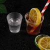 30/50 Pcs Round Reusable Plastic Shot Glasses Dessert Cups Disposable Glass Drinks Transparent Cupcake Pudding Boxes Cake DIY