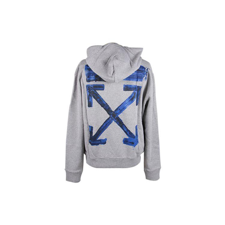 

Off-White Акриловые стрелы тонкий худи мужские топы серый OMBB034F19E300100730 L