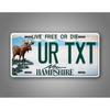 Personalized New Hampshire Live Free or Die Custom Metal Sign Waterproof Wall Decor