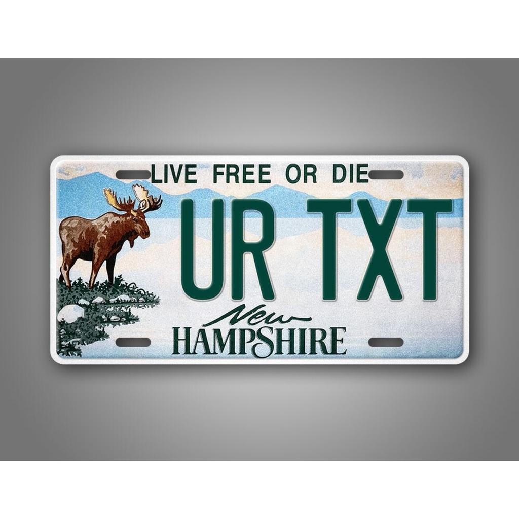 Personalized New Hampshire Live Free or Die Custom Metal Sign Waterproof Wall Decor