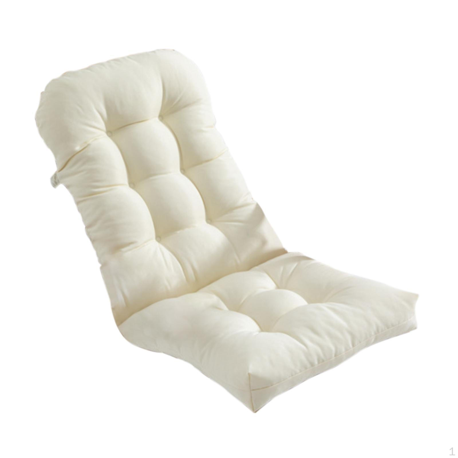 

Подушка для кресла-качалки, шезлонг, противоскользящий дизайн с завязками и высокой спинкой для бежевый