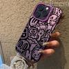 Black Graffiti Design TPU Basic Phone Case For iPhone 15 14 Pro Max 13 12 11 XS X XR 7 8 Plus 16 Shockproof Hard Cover