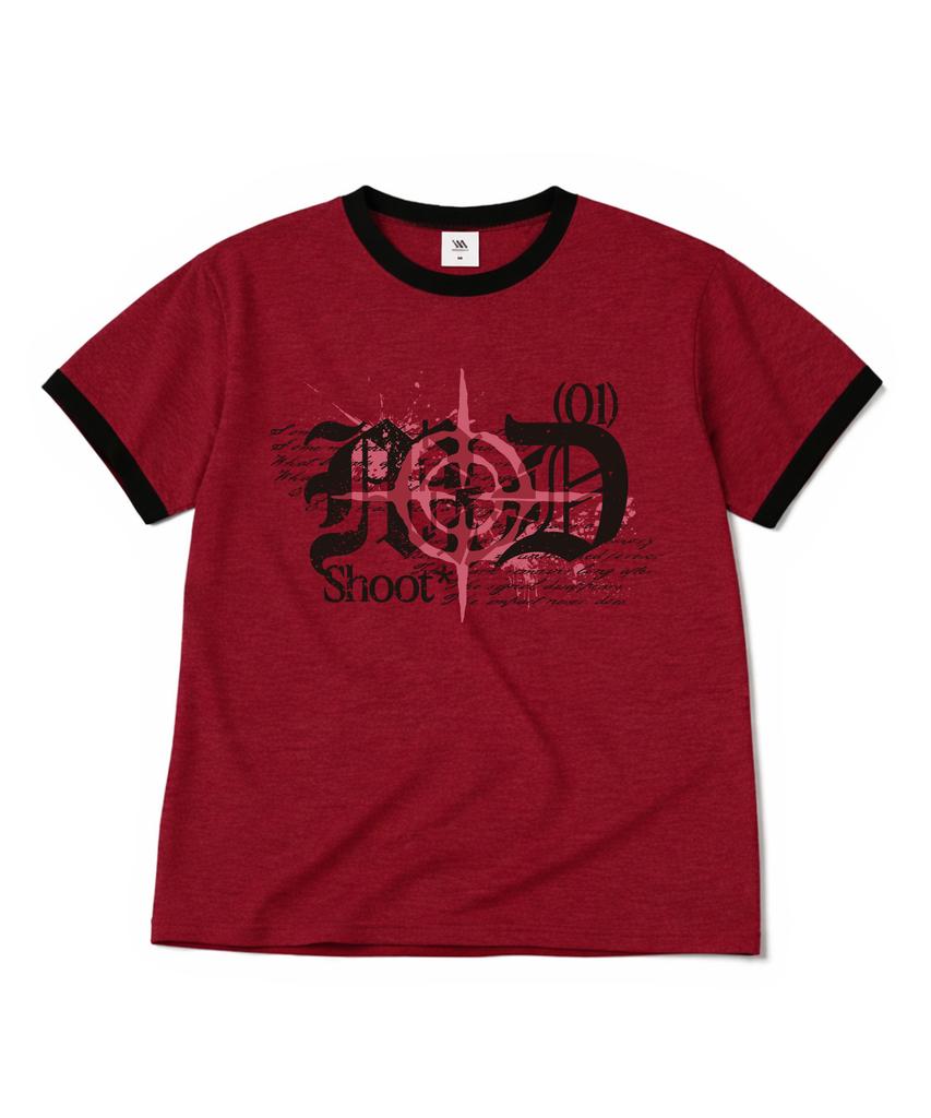 MILLION DAY Shot Code Ringer Short Sleeve T-Shirt