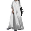 Vestido Camisa Longo RED RAY com Mangas Longas e apresentando o Colarinho Casual Makitake Makitake Plus de Comprimento Maxi, motivo. Fofo, Estiloso, Legal, Popular,