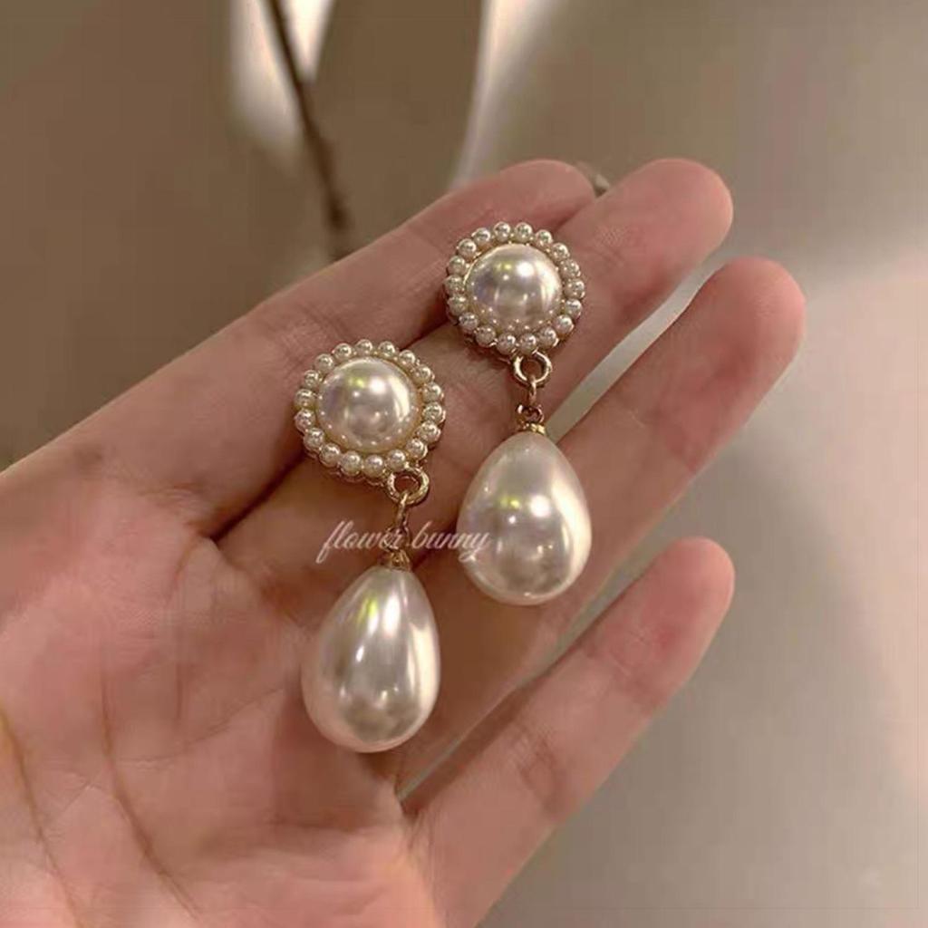 2025 Nye High-End Retro Perle Øreklips: Ørepinner uten hull for kvinner - Fransk nisjestil