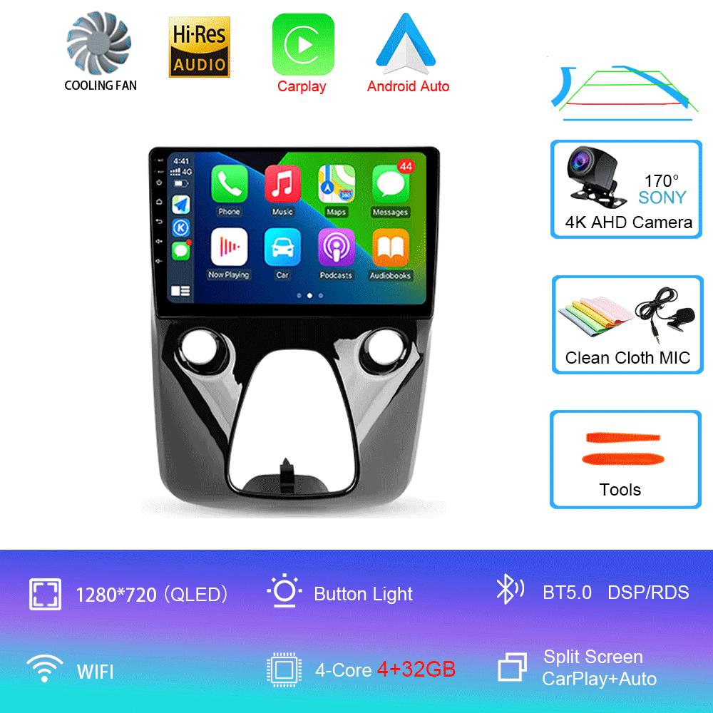 

Android 14 Для Toyota Aygo B40 2014-2021 Для Peugeot 108 Мультимедийный Видеоплеер Автомагнитола Навигация Стерео GPS 2din 2 дин DSP