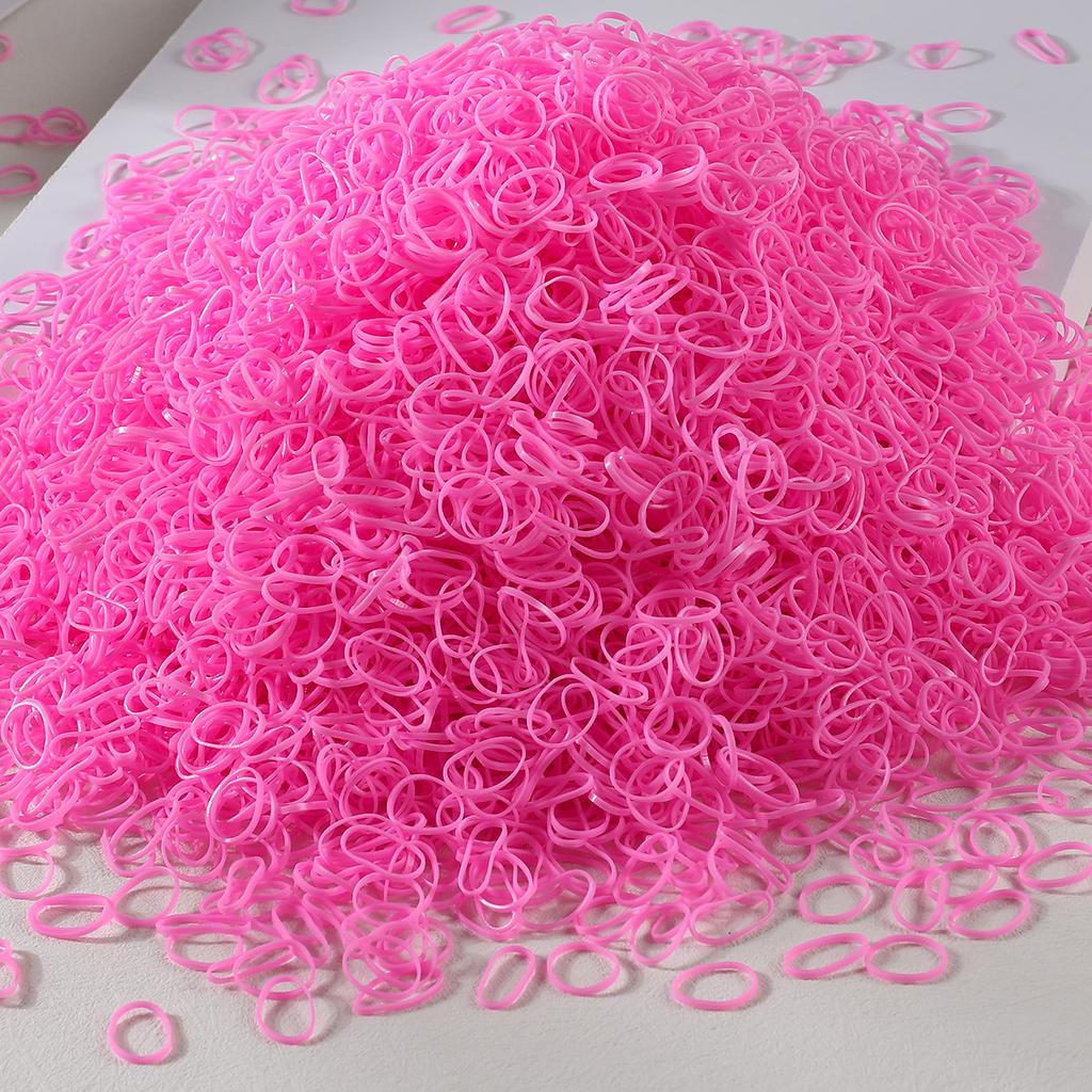 1000/2000Pcs Colorful Small Disposable Hair Bands Scrunchie Girls Elastic Rubber Band Ponytail Holder Hair Accessories Hair Ties