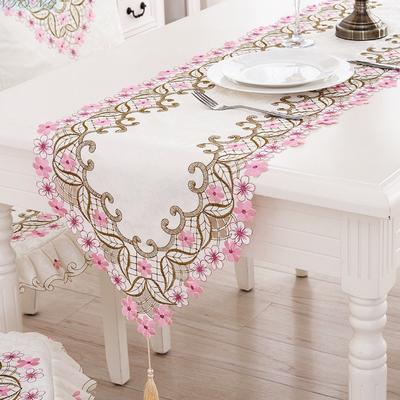 Stile europeo pastorale Ins ricamato pizzo tavolo bandiera casa tessuto TV mobile copertura panno federa
