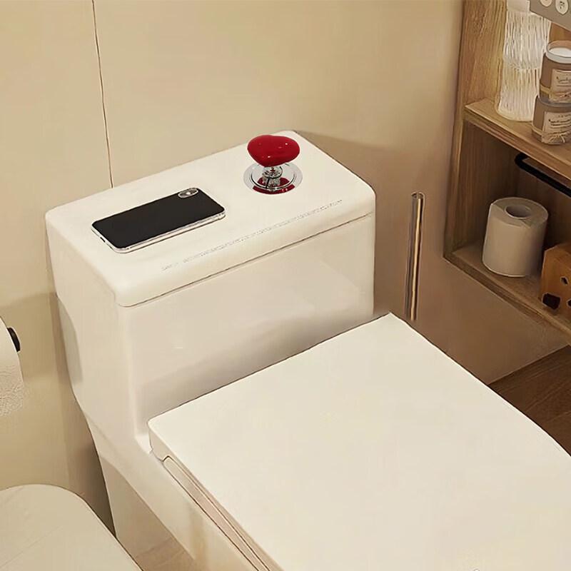 Heart-Shaped Universal Toilet Flush Button and Lid Lifter