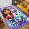 Custom Name Fairy Cat Dreams Living Room Non-Slip Area Rug Soft Carpet for Bedroom Kids Playroom Sofa Office Home Decor Doormat