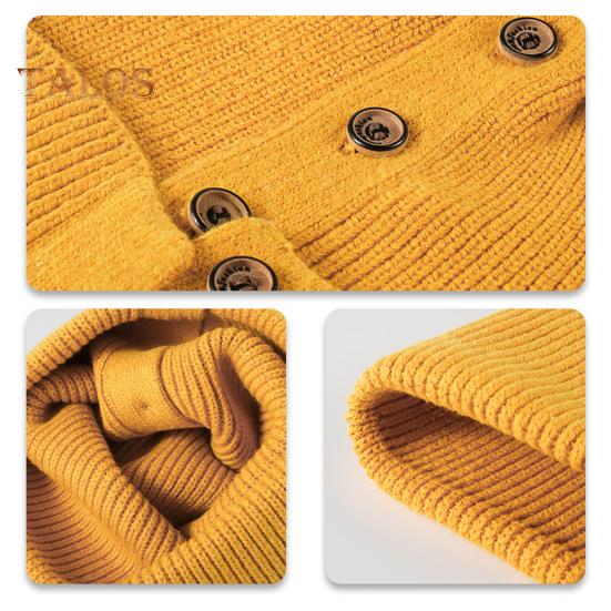 Czapka zimowa wełniana dzianinowa kopuła bez ronda jednolity kolor wysoka elastyczność guziki dekoracyjne gruba utrzymująca ciepło czapka outdoorowa unisex podróż dojazdy nakrycia głowy