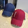High-quality, Personalized, Fashionable, Frayed-edge Letter Embroidery New Wide-brim Baseball Cap, Trendy and Versatile for Both Men and Women