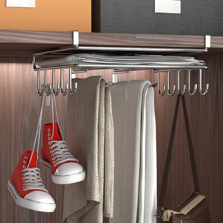 Space Saving Kitchen Wall Mount Rack For Pot Lid Storage Stainless Steel Hook Shelf With Strong Load Capacity