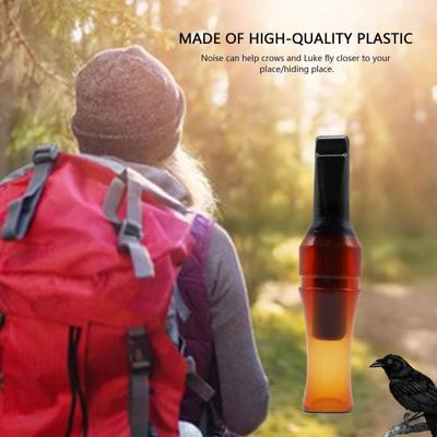 1/2Pcs Outdoor Crow Caller Whistle Portable Lightweight Hunting Realistic Sound Turkey Locator Raven Bird Animal Call Luring Attracting Whistle