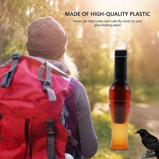 1/2Pcs Outdoor Crow Caller Whistle Portable Lightweight Hunting Realistic Sound Turkey Locator Raven Bird Animal Call Luring Attracting Whistle