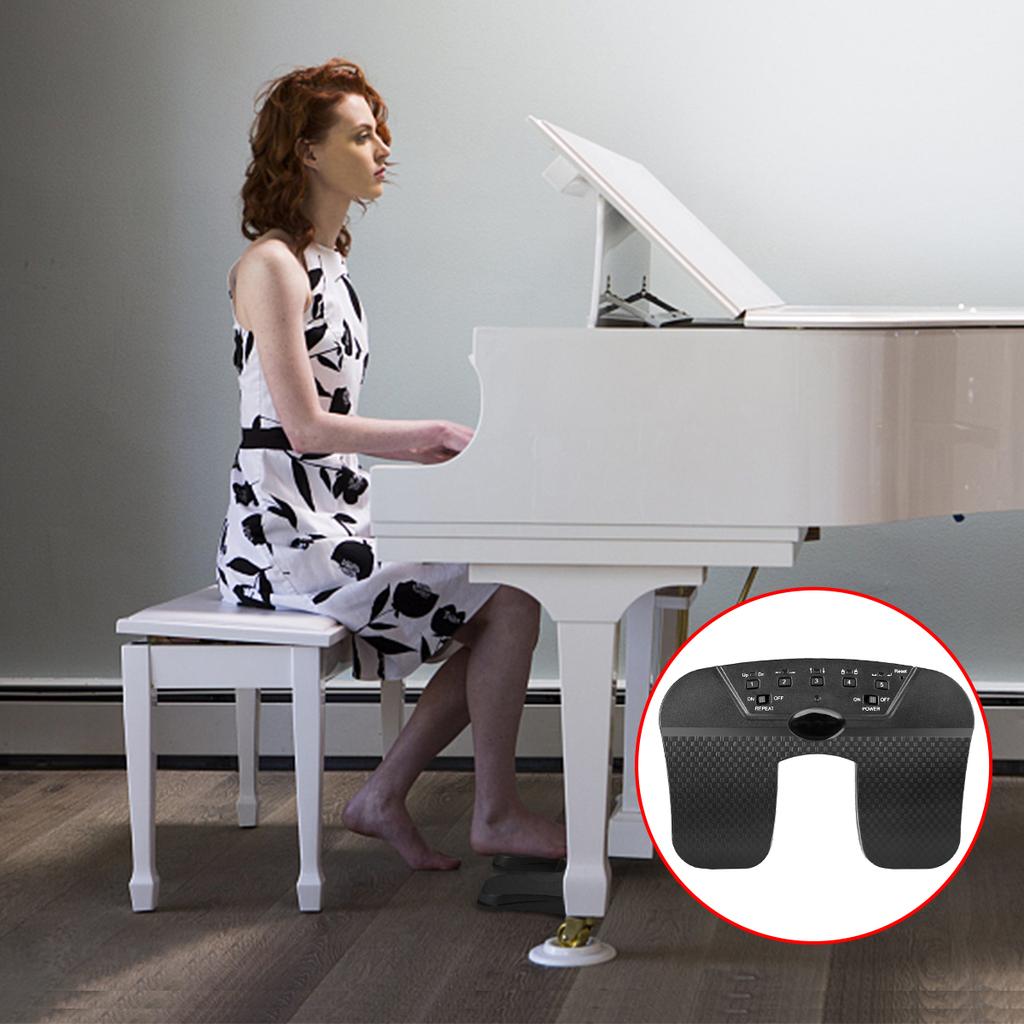 Wireless Page Turner Pedal Built In Rechargeable Battery Compatible with for Tablets Smartphones