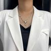 Moonstone Mangstar Necklace Women's Ins Tide Niche Design High Sense Versatile Sweater Chain Sweet Cool Spice Girl Collarbone Chain
