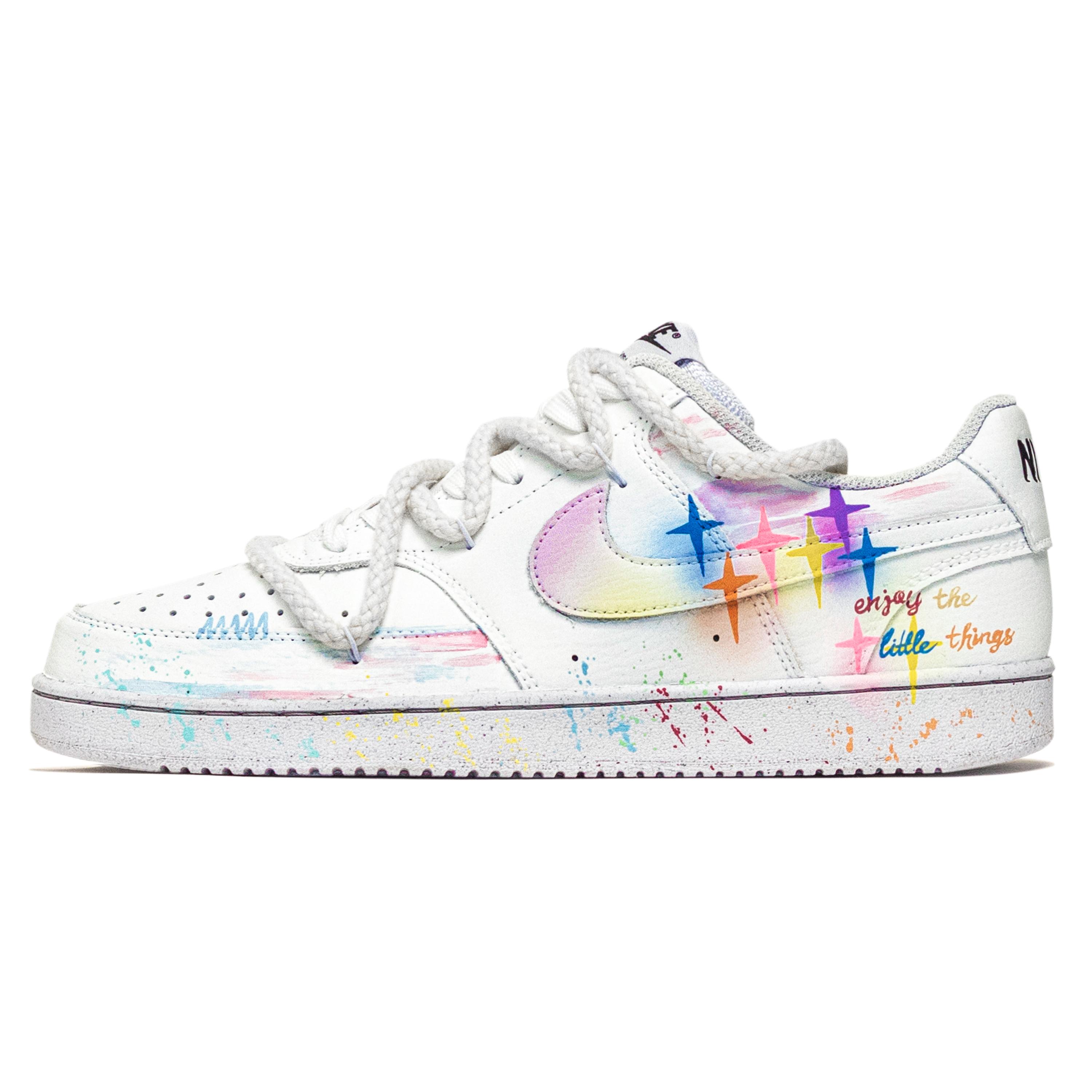 

Nike Court Vision 1 Great Journey West, Dopamine Dressing Stars Leather Cushioning, Wear Resistant Low top DH2987-101(Team256-) 44.5