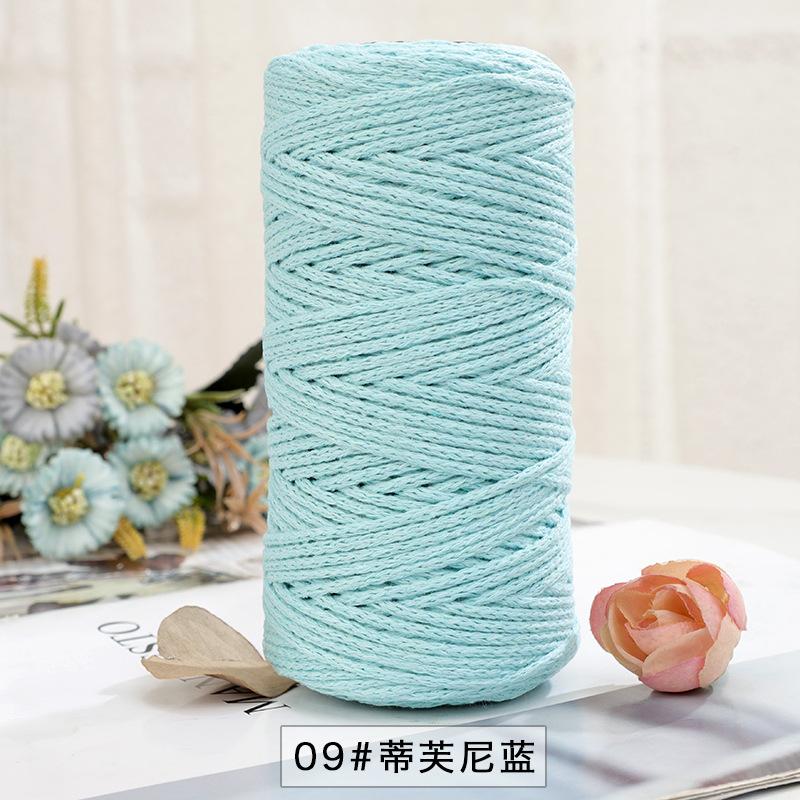 150g/150m 2mm Round Strand Hollow Yarn,European Hook Bag Core Diy Thread,Many Colors,Hand-knitted Crochet Matching Crocheting