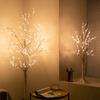 Cross-Border LED Christmas Lights - Luminous White Birch Branches for Home Decor