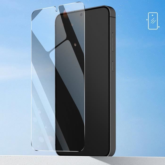 Verre trempé - samsung - galaxy s24 - anti-rayures - transparent - haute sensibilité tactile