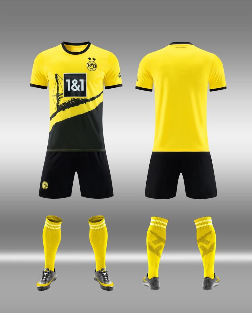 Adult football jersey set Boys Messi C Luo jersey Primary school girls class game training jersey customization