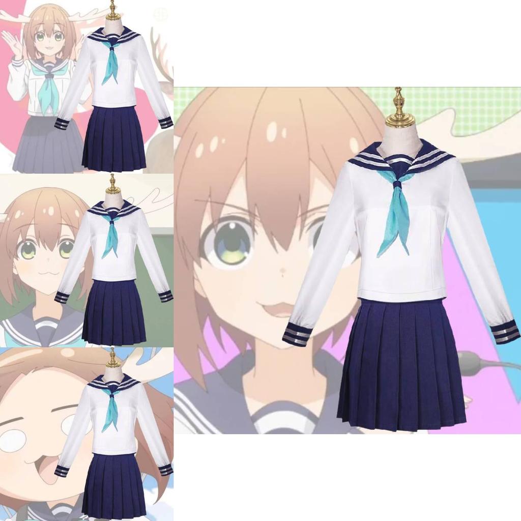 Stylische und entzückende Anime Cosplay Schuluniform aus Polyester-Spandex-Mischung, Mehrere Größenoptionen