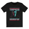 Mod.1 Terminator Judgment Day Arnold Schwarzenegger T800 Vs T1000 Robot Cyborg Sci-Fi Film Movie T-Shirt