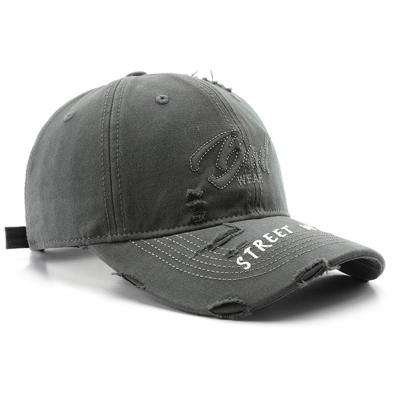 Women's Washed, Distressed, Solid-color Baseball Cap, Suitable for Outdoor Activities, Provides Sun Protection and Shade