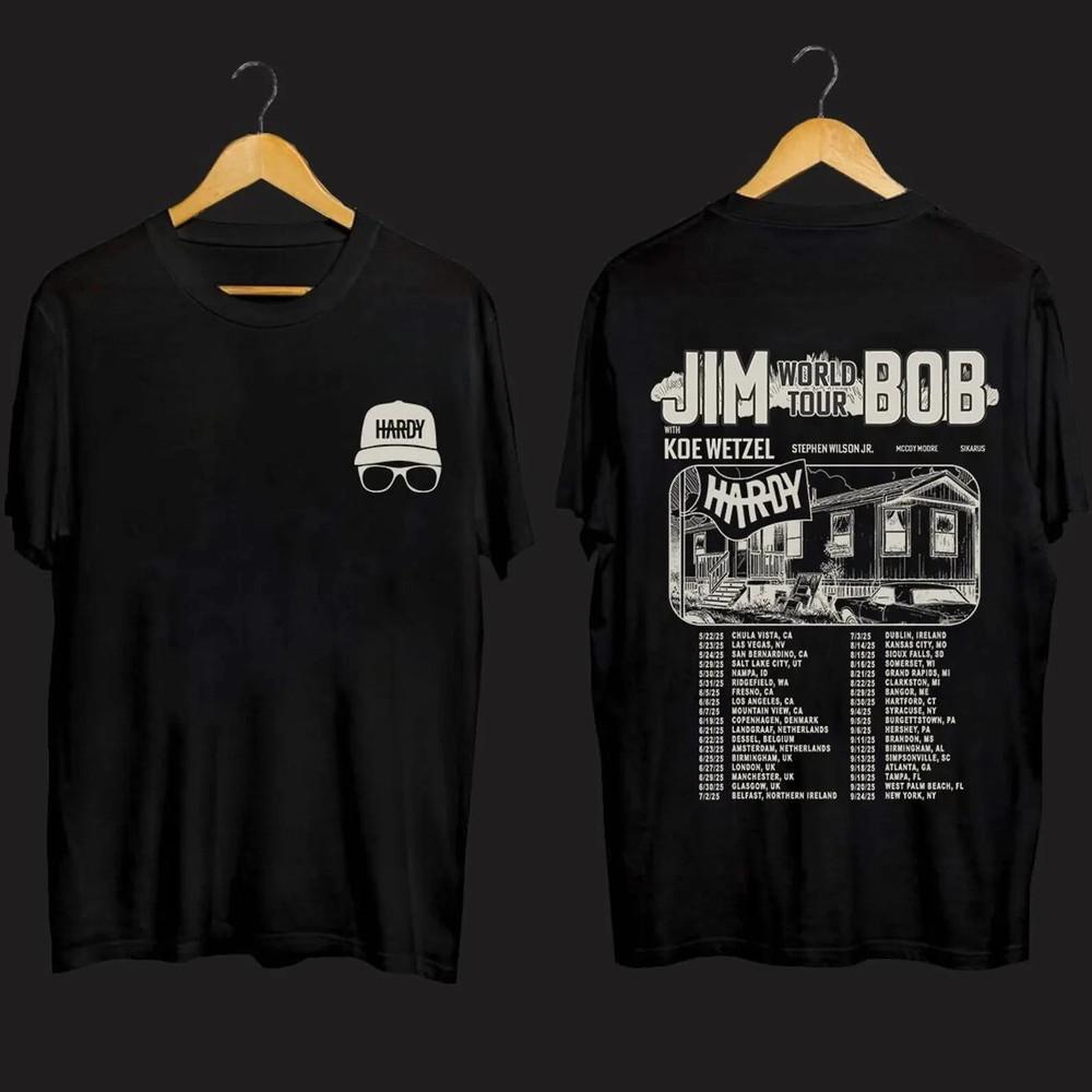 

Футболка JIM World Tour BOB, Футболка Hardy and Koe Tour 2025 4XL