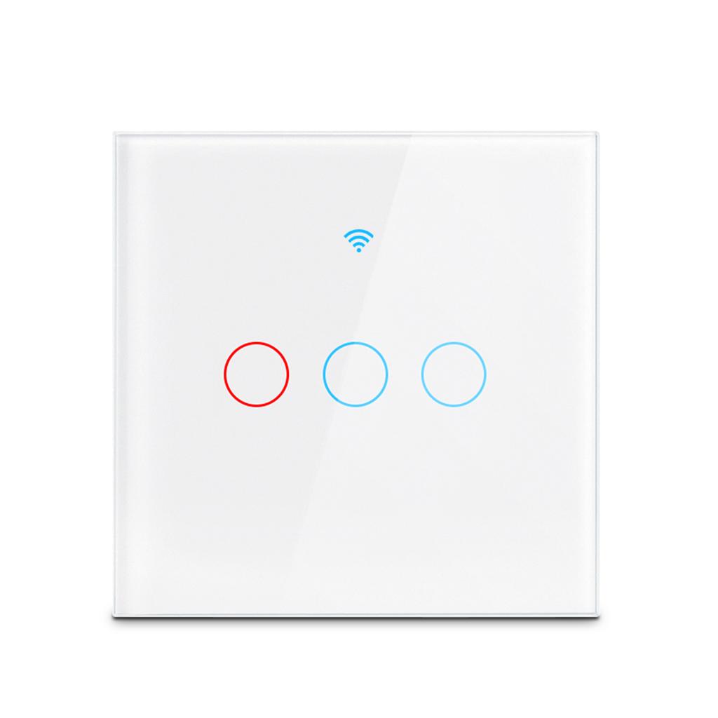 AXUS WiFi Ewelink APP Light Wall Switches Touch Smart Wireless Remote Control No Neutral Wire Install Support Alexa Google Home