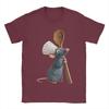 Men Tshirts Ratatouille Chef Remy With Spoon Casual Pure Cotton Tee Shirt Short Sleeve T Shirts Crew Neck Clothes Gift Idea