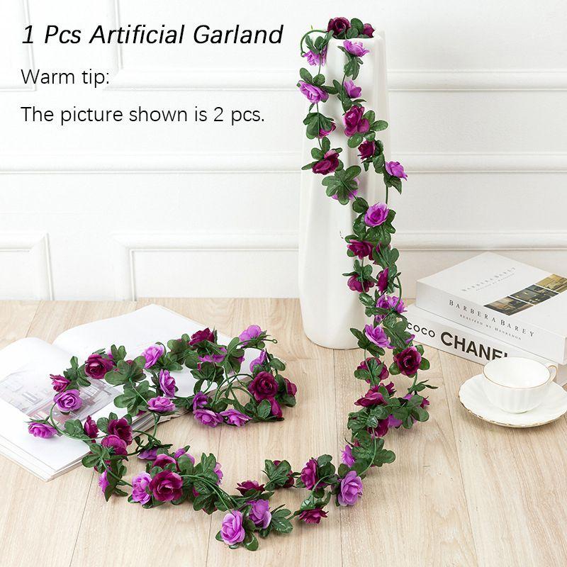 Vibrant 2.5m Artificial Flowers Spring Small Peony Ivy Leaf Vine Perfect For Wedding Decorations