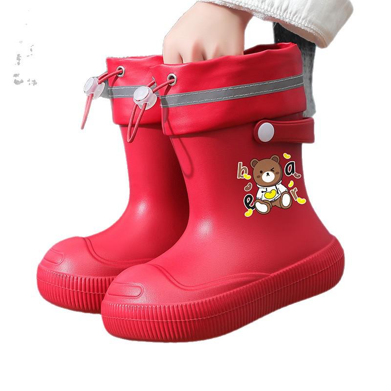 Girls' Waterproof Rain Boots - 2026 Style for Ages 6-10, Non-slip and Perfect for School.