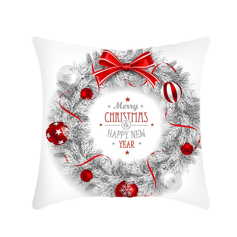 

New Digital Printing Christmas Sofa Cushion Cover for Home Living Room Pillow Cover Without Pillow Core 45X45 (without core)