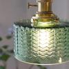 LED Vintage Glass Pendant Light Green Hanging Lamps Living Room Decor Luminaire Hall Bedroom Dining Room Indoor Fixture Lustre