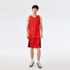 Anta Loose Fit Color Block Tank Top And Elastic Shorts Casual Sports Set Men sets Classic-Red Basic-Black 152451212-3