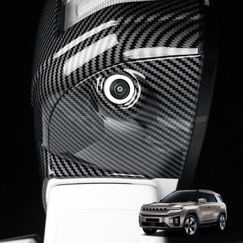 For SSANGYONG TORRES-EVX/ACTYON -2025 Carbon Fiber Black Rearview Mirror Decoration Cover Trim Exterior Accessories